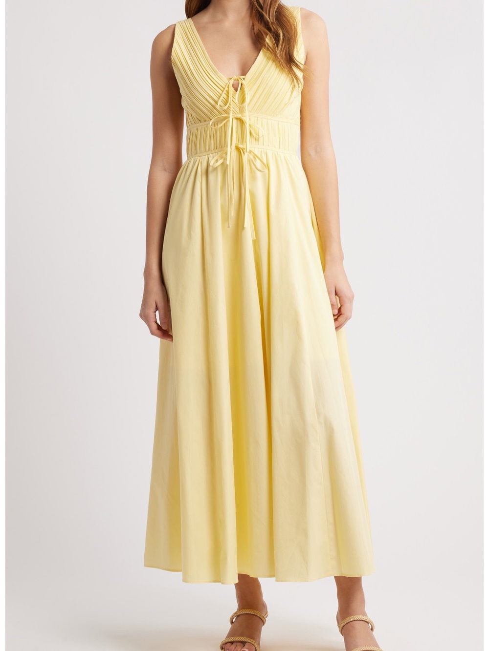 Moon River Yellow Maxi Dress